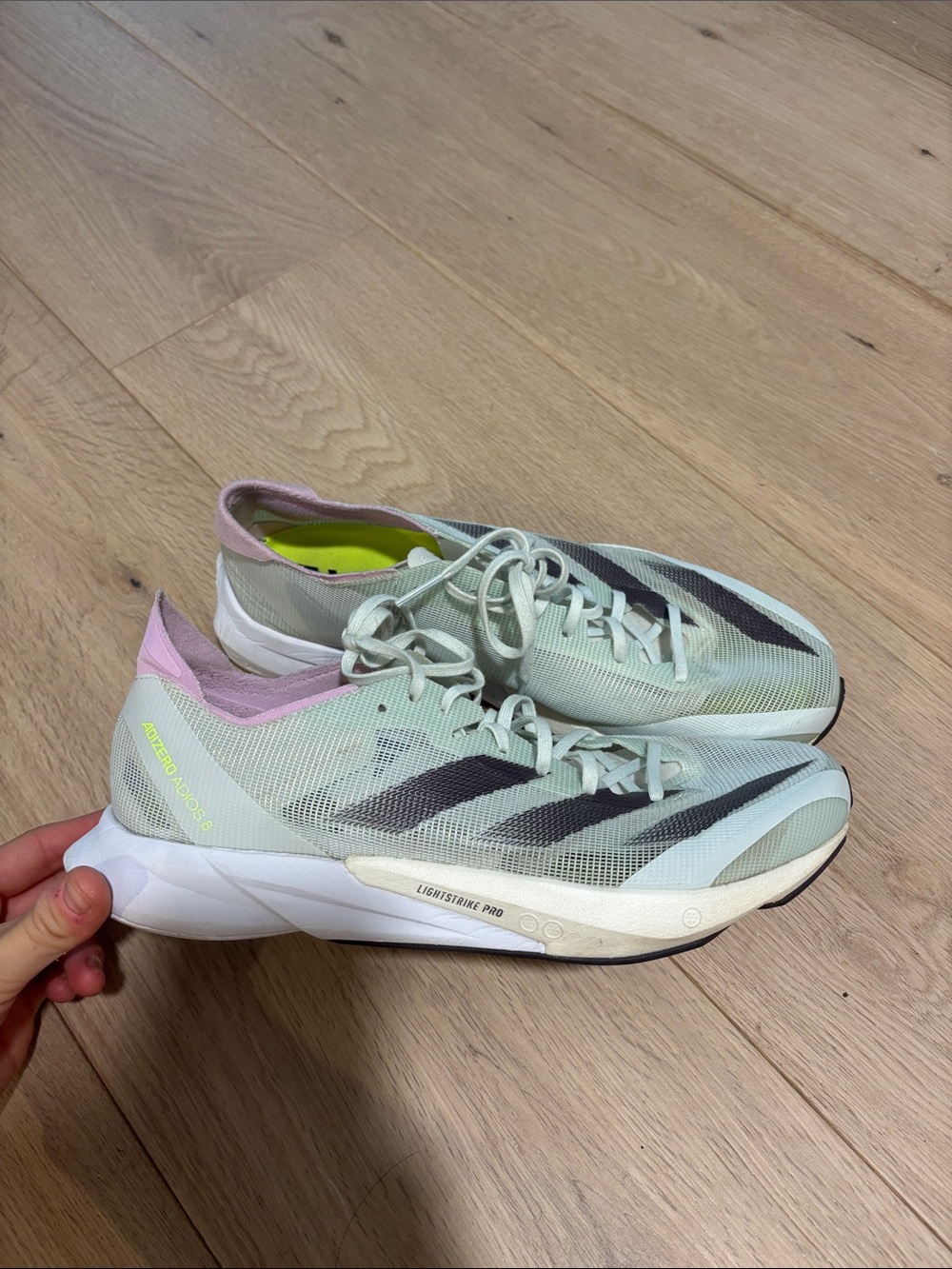 adidas Mint Green & Pink Women's Running Shoes